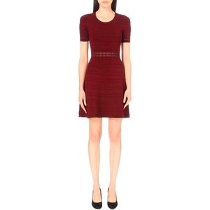 SANDRO RILEY FIT AND FLARE DRESS